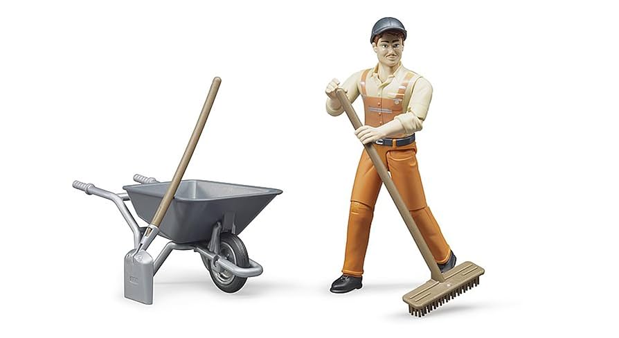作業員フィギュア7体セット Amazon | BRUDER 土木作業員フィギュアセット 62130 | ミニカー